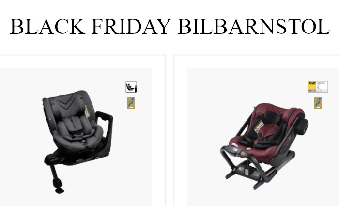 Bilbarnstolar på Black Friday rea 2024