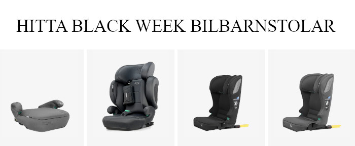 Bilbarnstolar på Black Friday rea - Black Week deals