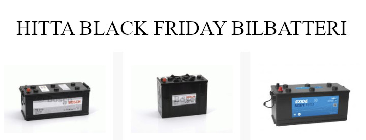 Bilbatteri - Black Friday rea