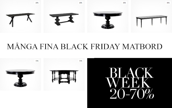 Black Friday Week matbord - Erbjudande 2024