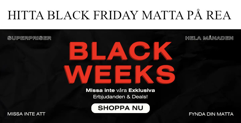 Black Friday matta - Erbjudande på Black Week mattor