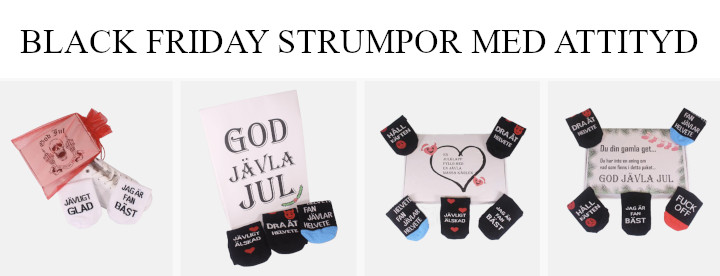 Black Friday strumpor - Black Week roliga strumpor på rea