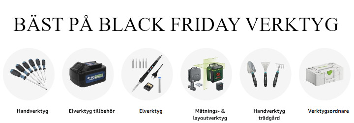 Black Week verktyg - Black Friday rea deals