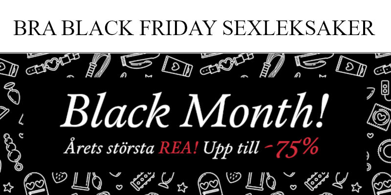 Black friday sexleksaksaer - Stor Black Week rea på vuxenleksaker