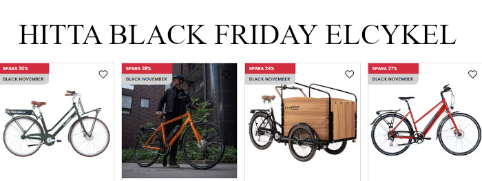 Elcykel Black Friday rea