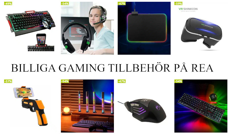 Gaming tillbehör på rea