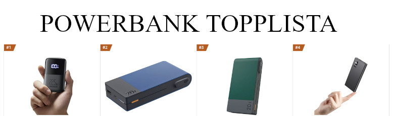 Powerbank topplista på Black Week 2024